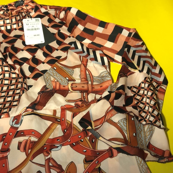 🆕🟠 ZARA 🟠 multicolored above the knee dress - Picture 5 of 12